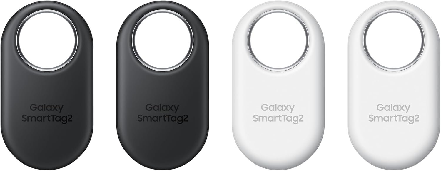 Samsung Galaxy SmartTag2 (4 Pack) Bluetooth Tracker, Compass View, AR Find Lost Mode, 2 x Black, 2 x White - Image 2