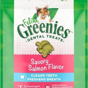 GREENIES Feline Dental Cat Treats Savory Salmon Flavour 60g